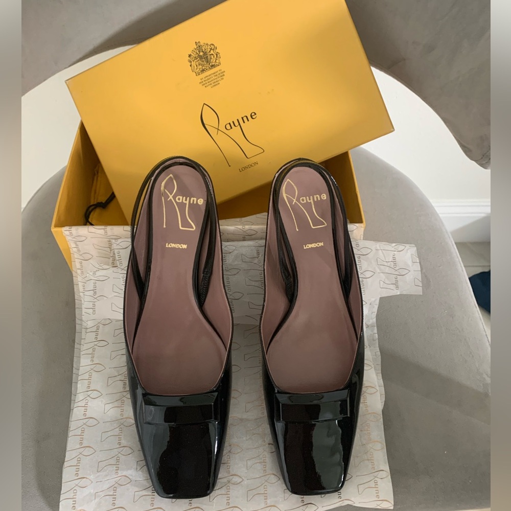 Rayne London Dressy Patent Black LEATHER Shoes